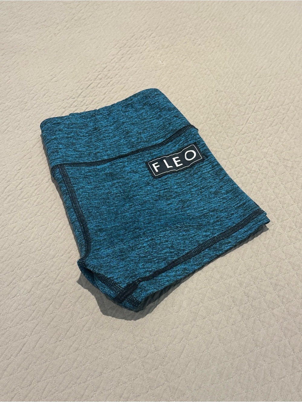 FLEO Teal Heather High-Rise Athletic Shorts